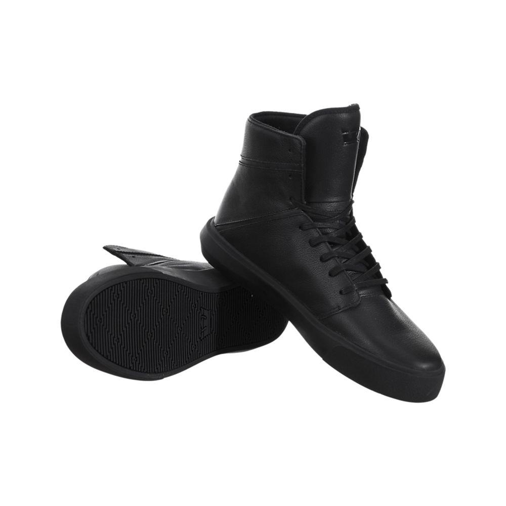 Chaussures de Skate Supra Camino Noir Black/Black Homme | UKR-24157064